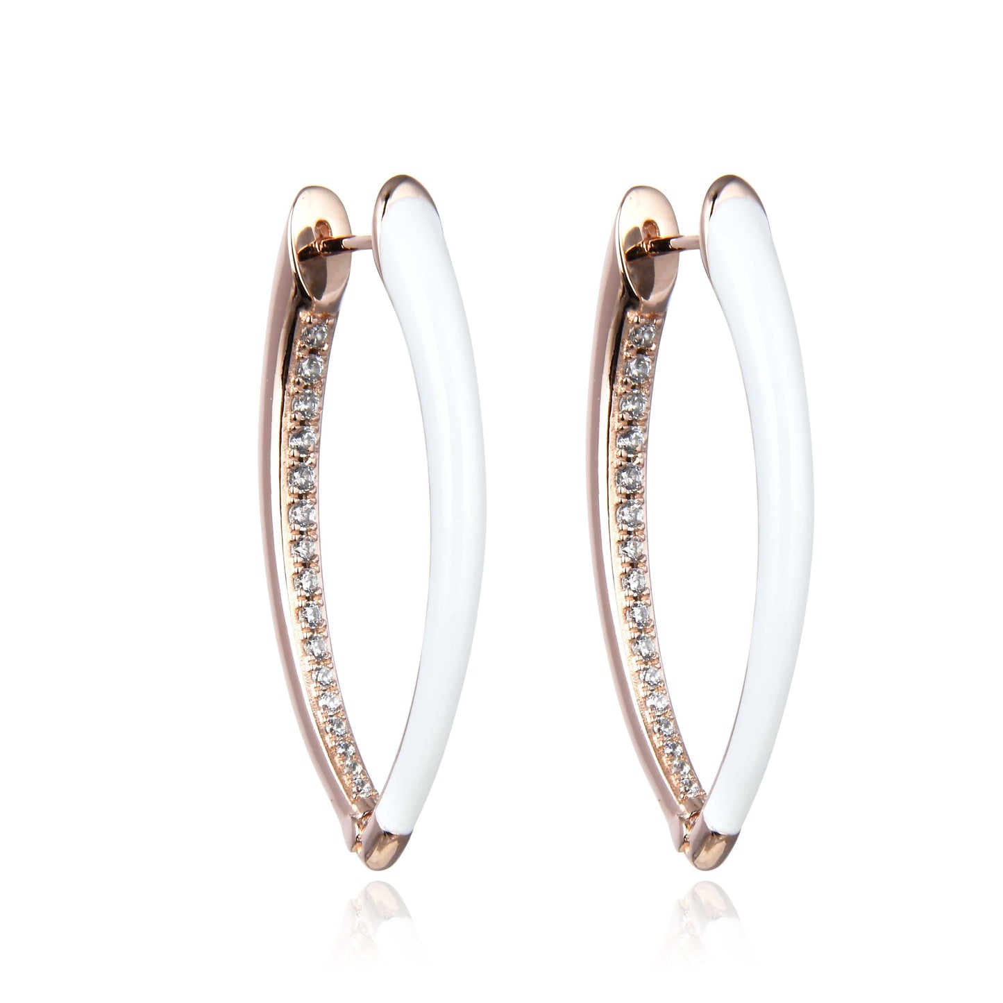 Bieauli Earrings Gold Oval Earrings Large Earrings