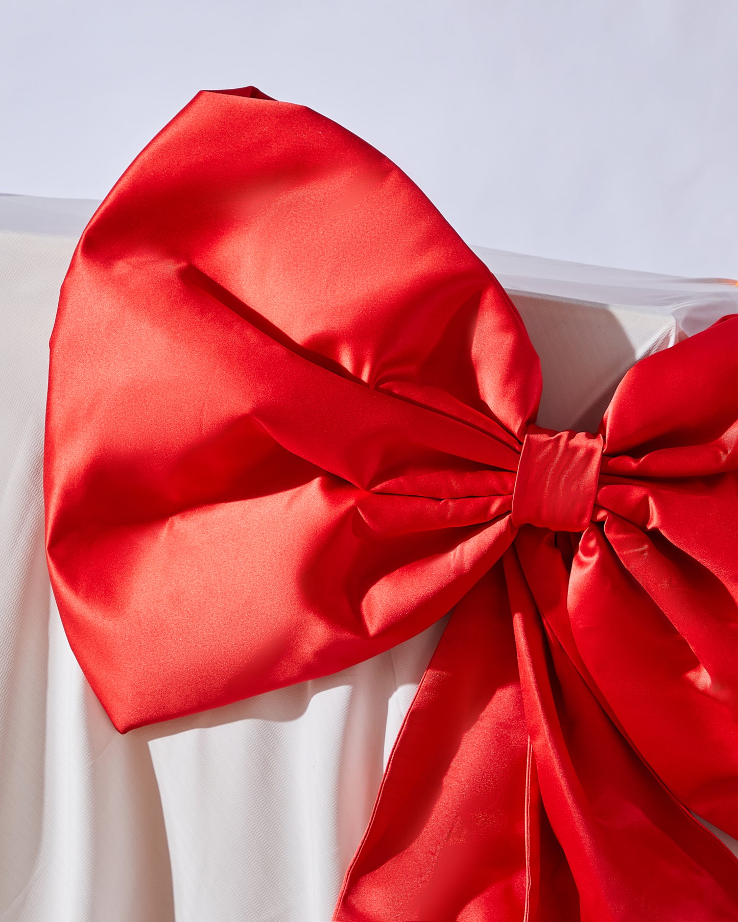 Red decorative bow