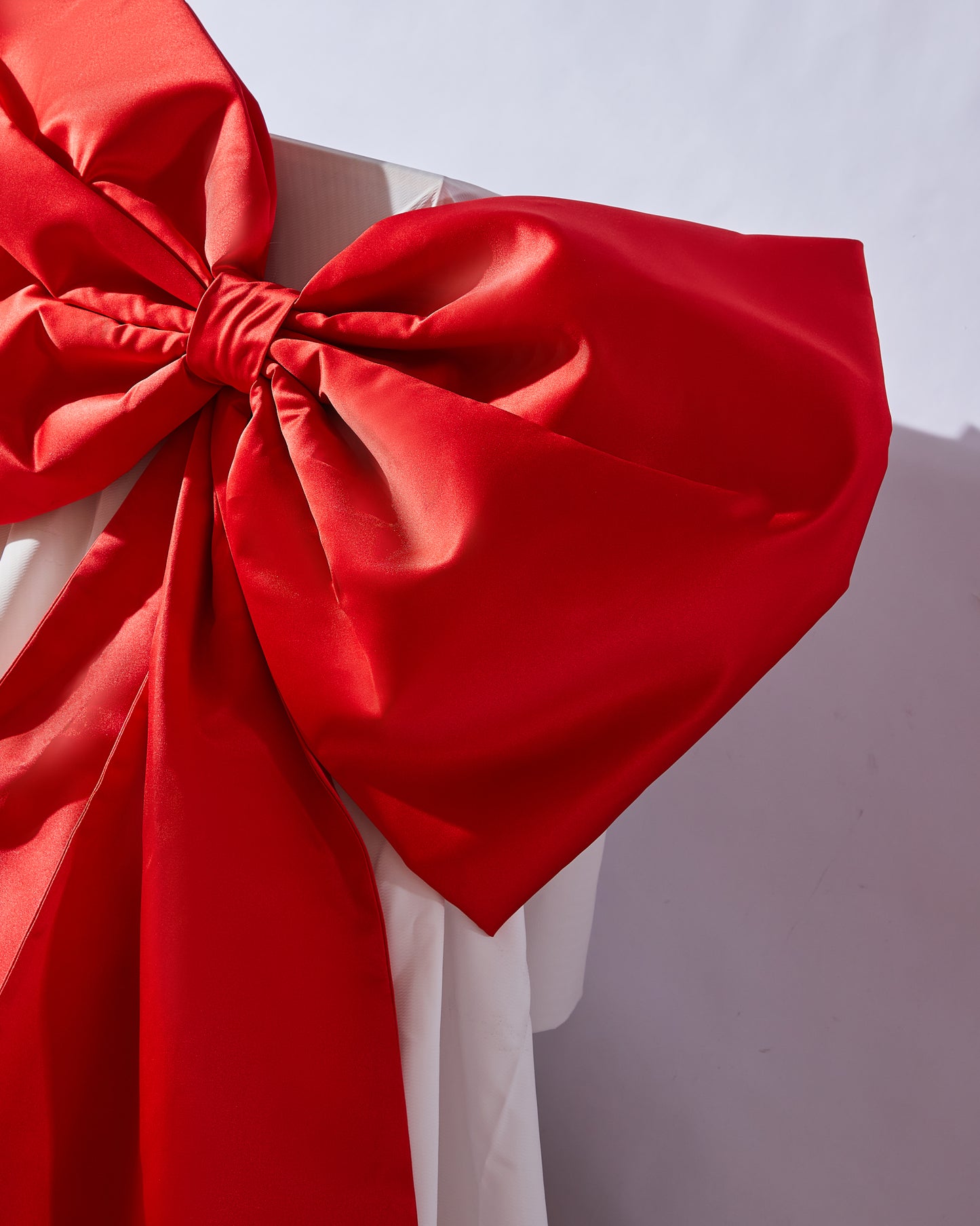 Red decorative bow