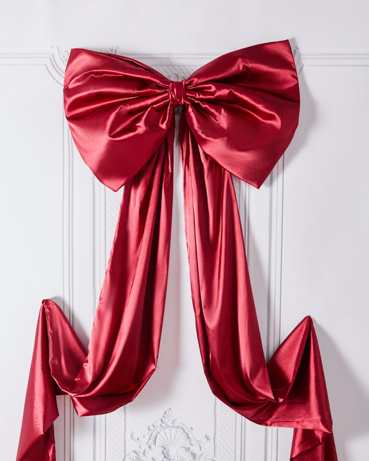 Simulation silk satin Christmas tree decoration bow