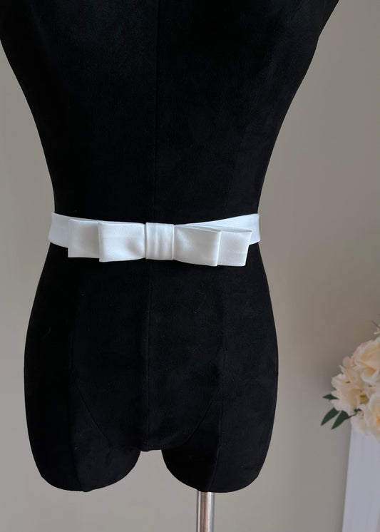 Bieauli belts Exquisite bow belts, wedding belts, ribbons, thin belts, wedding dress accessories