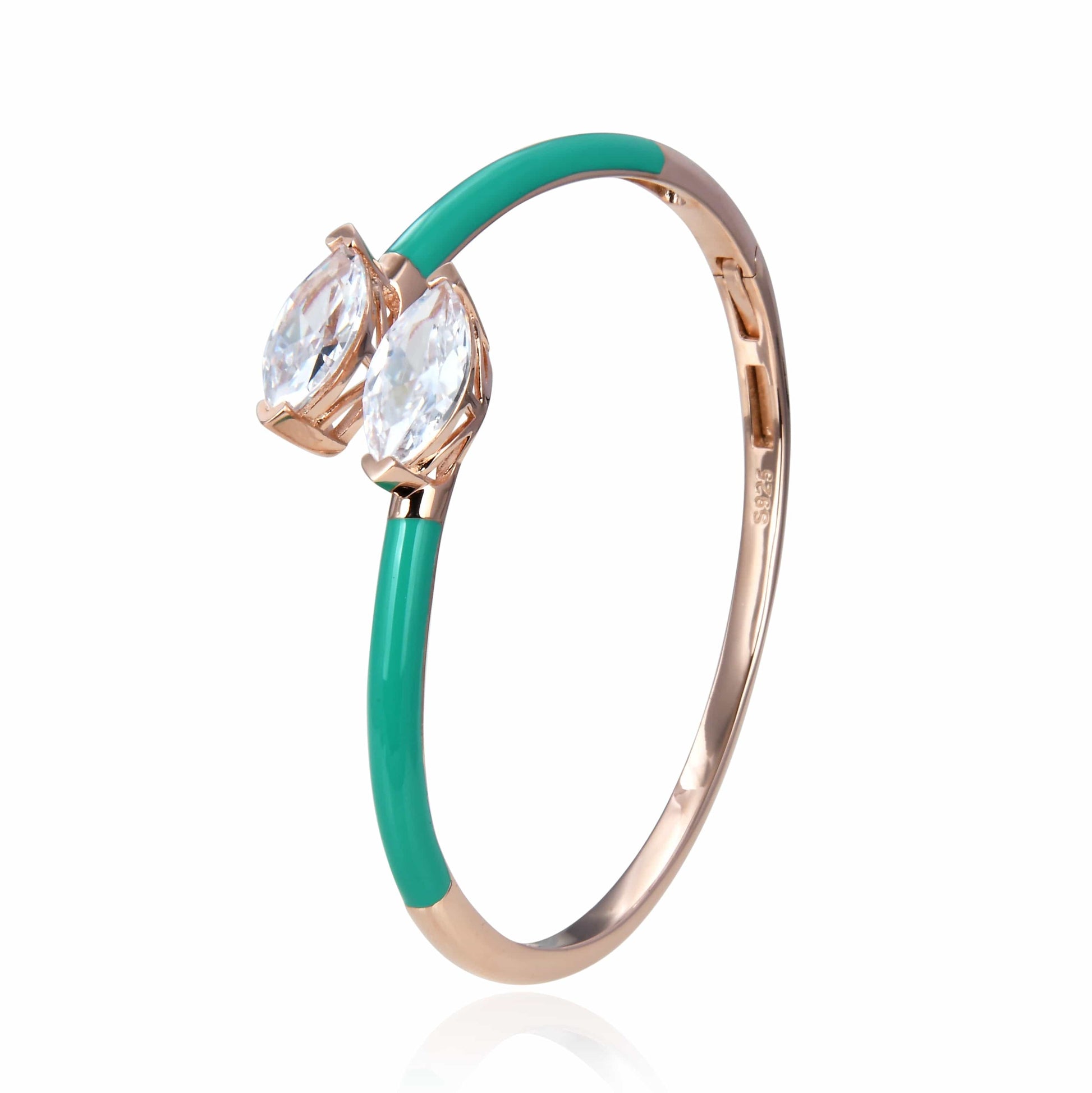 Bieauli Bracelet aqua Twin Stone Bracelet