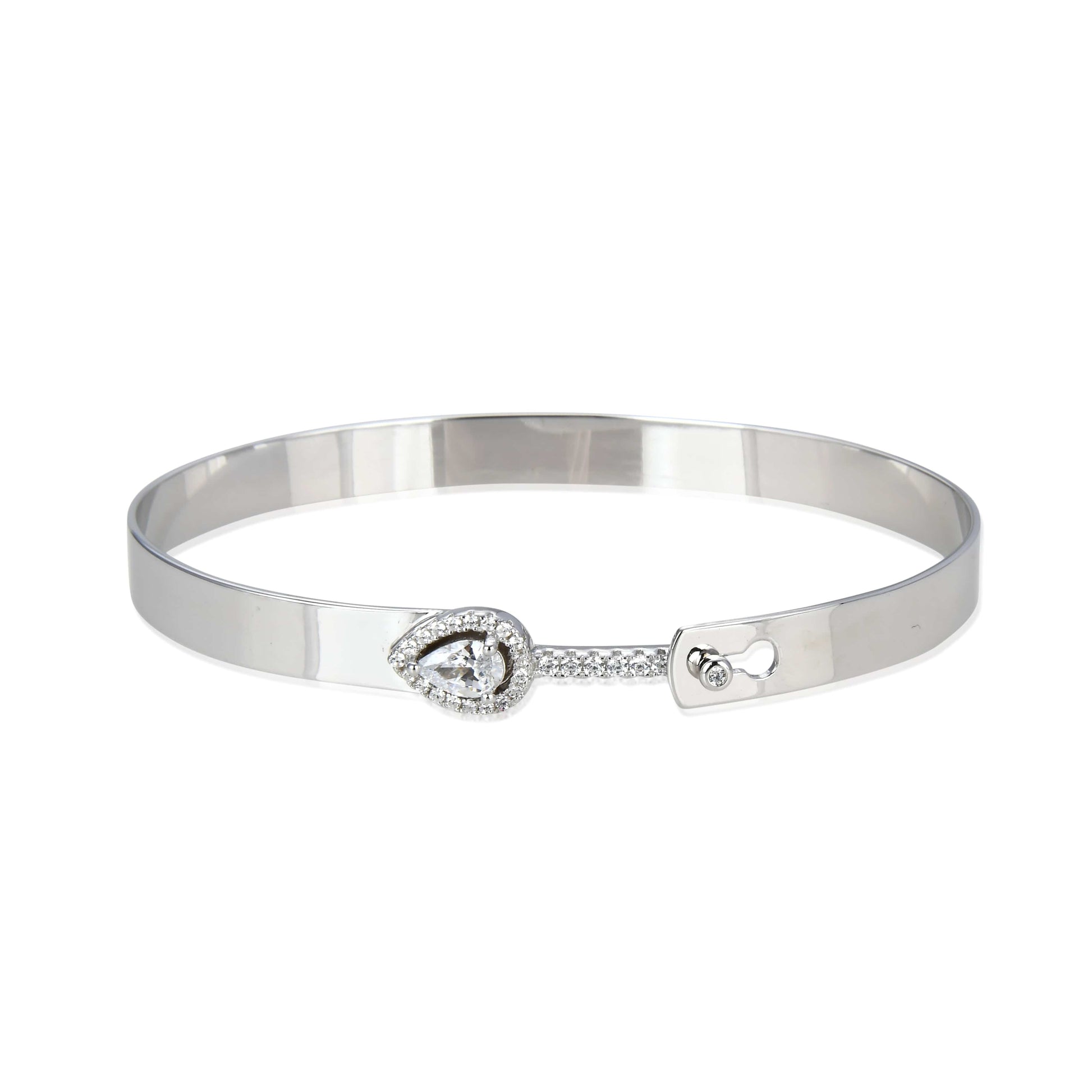 Bieauli Bracelet Silver Serpent Bracelet with Classic Teardrop Design Band