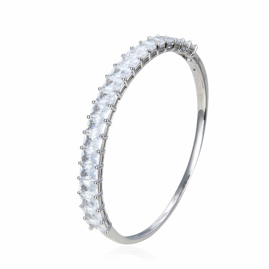 Bieauli Bracelet White Gold Zirconia Bracelet