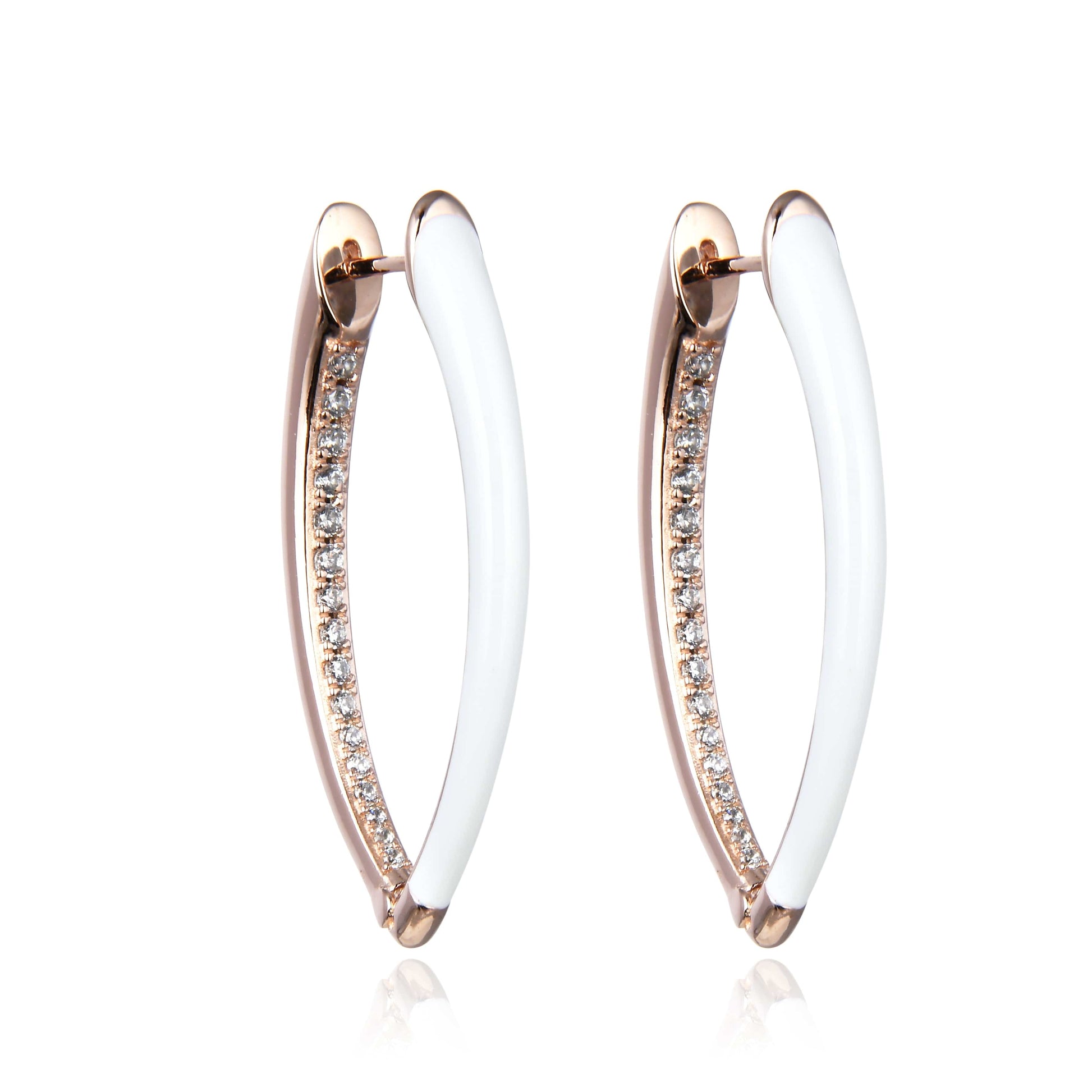 Bieauli Earrings Gold Oval Earrings Large Earrings