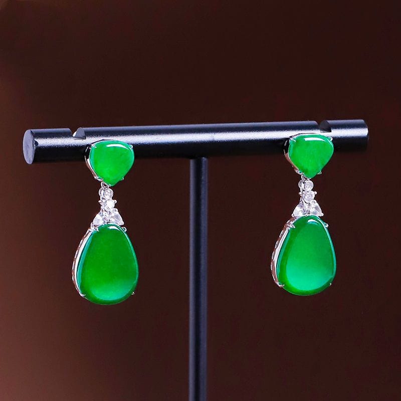 Bieauli Earrings green Natural Emerald Earrings, Emerald Earrings, Green Earrings, Gifts For Grandma, Gifts For Mom