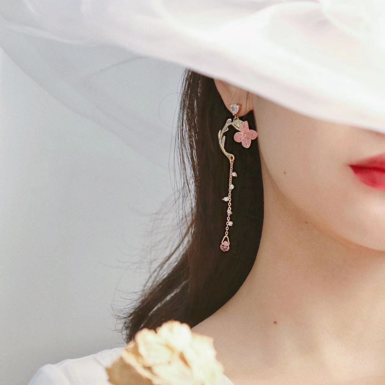 Bieauli Jewellery London Earrings Fantasy Flower Summer Earrings, Korean Earrings, Dangle Drop Earrings