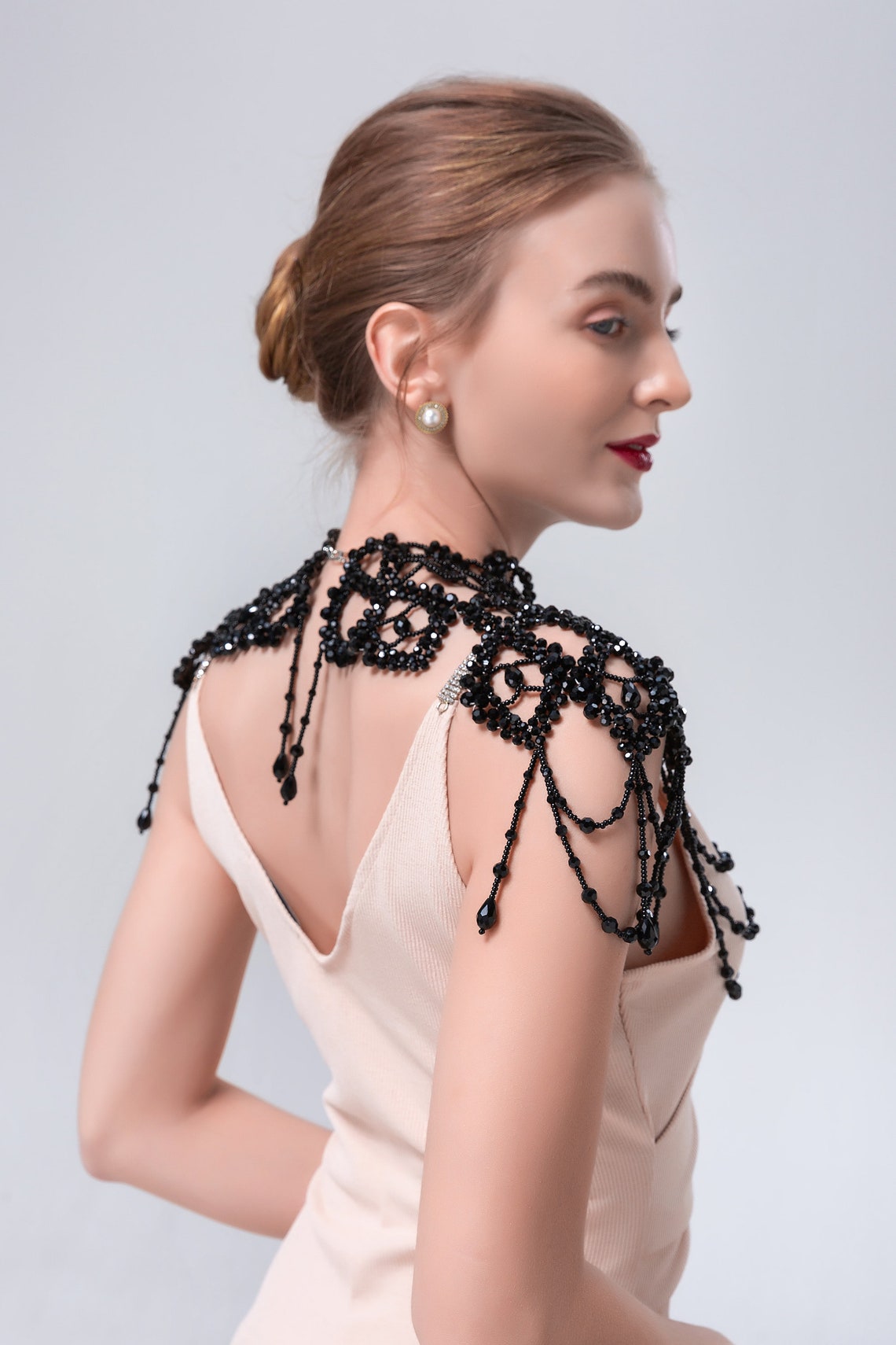 Bieauli Jewellery London Shoulder Jewelry Vintage Bridal Statement Shoulder Necklace