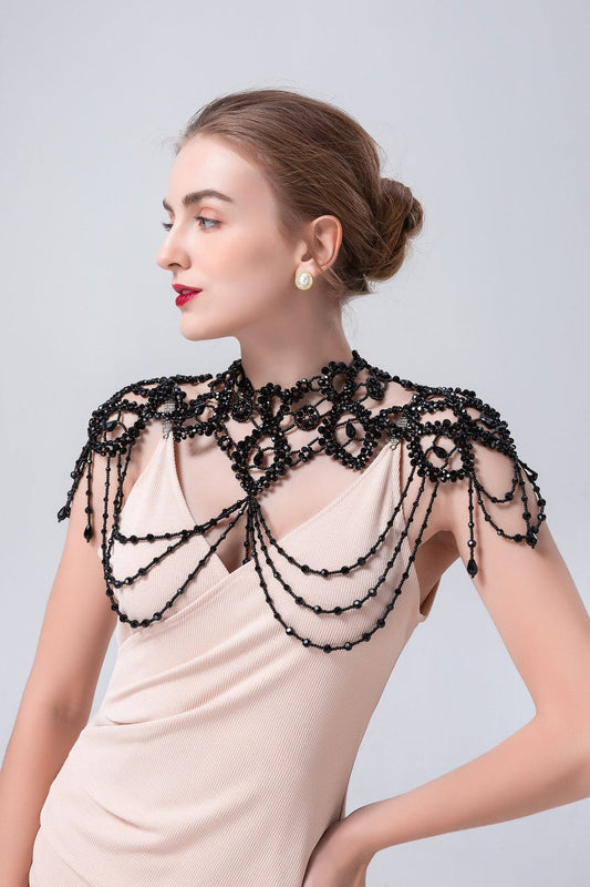 Bieauli Jewellery London Shoulder Jewelry Vintage Bridal Statement Shoulder Necklace