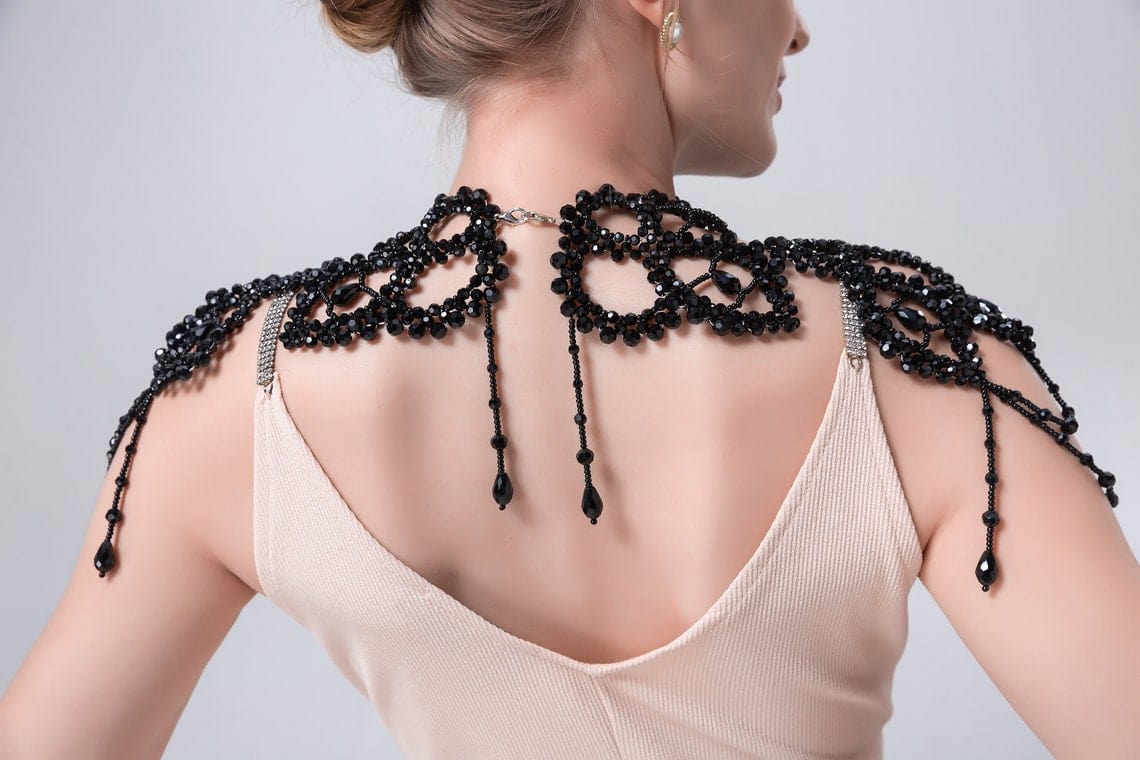 Bieauli Jewellery London Shoulder Jewelry Vintage Bridal Statement Shoulder Necklace