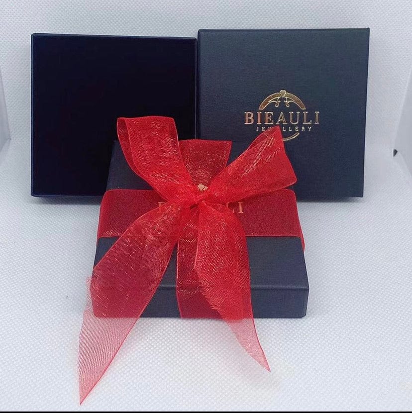 Bieauli Ring Gold-Plated Ruby & Zirconia Ring